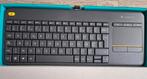 Logitech K400 Draadloos Toetsenbord - Frans Azerty, Computers en Software, Toetsenborden, Multimediatoetsen, Logitech, Ophalen of Verzenden