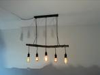 Mooie hanglamp (boomstam) met 5 leuke ledlampen, Huis en Inrichting, Lampen | Hanglampen, Zo goed als nieuw, Ophalen