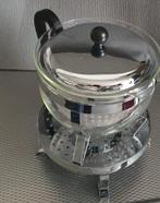 Bodum theepot met theezeef en theelicht houder, Ophalen, Gebruikt, Overige typen, Glas