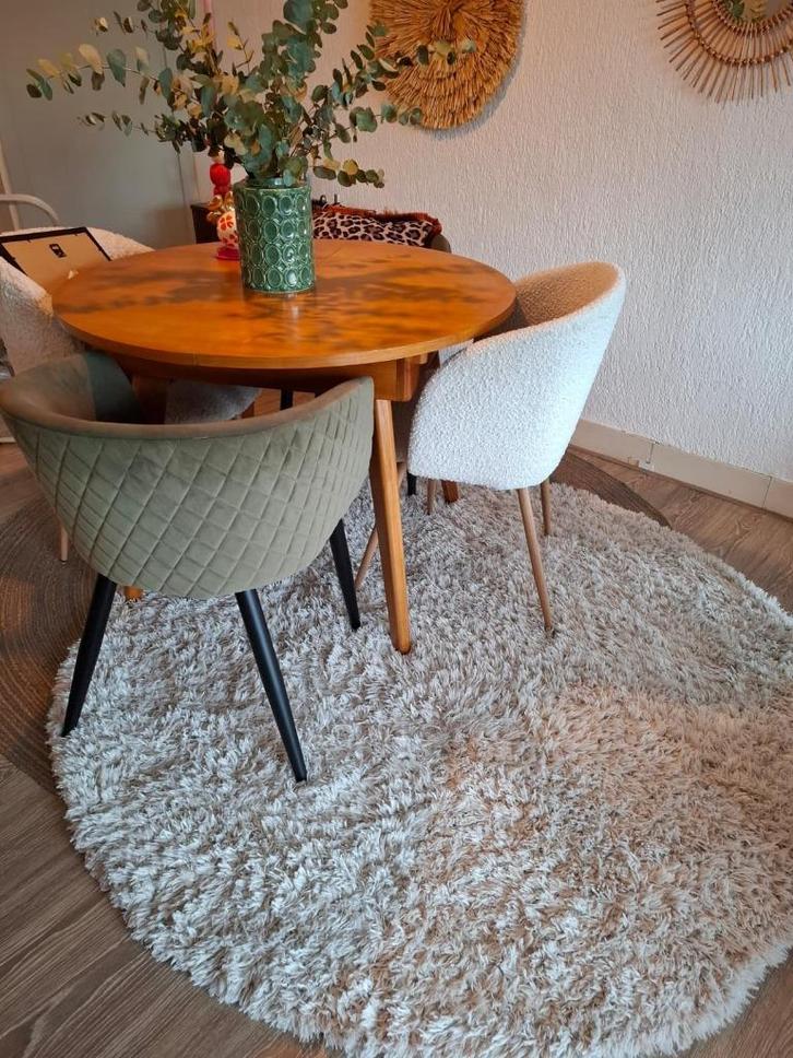 Rond hoogpolig vloerkleed (180X 180cm), Huis en Inrichting, Stoffering | Tapijten en Kleden, Gebruikt, 150 tot 200 cm, 150 tot 200 cm
