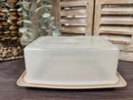 Vintage Tupperware Botervloot beige bakje boter / kaas, Ophalen of Verzenden, Gebruikt, Bruin, Overige typen