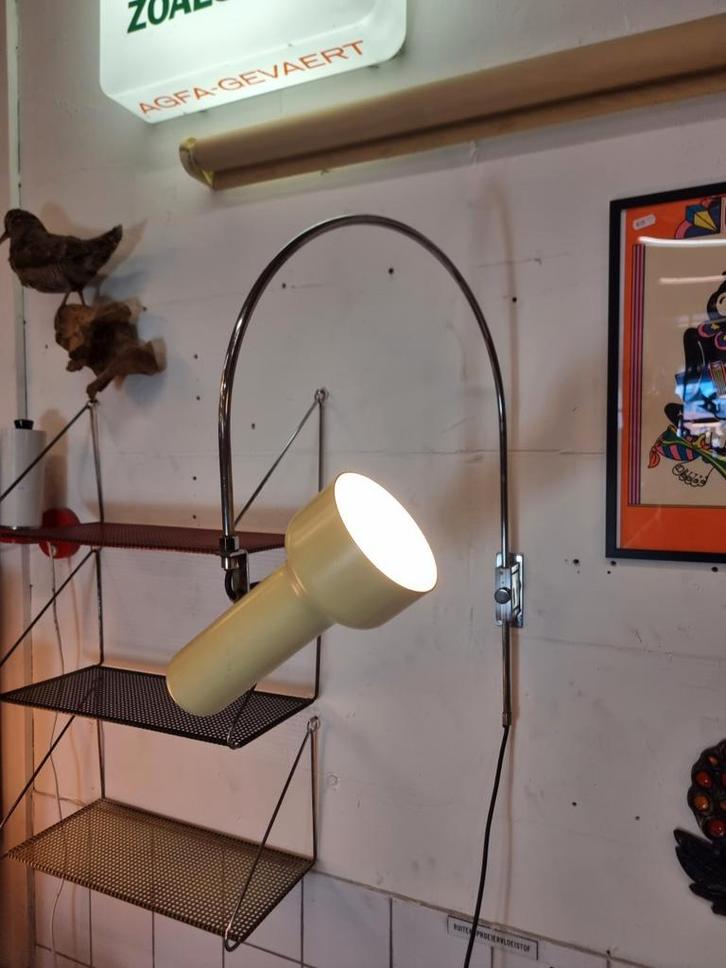 Vintage wandlamp jaren 60 booglamp, Huis en Inrichting, Lampen | Wandlampen, Zo goed als nieuw, Ophalen of Verzenden