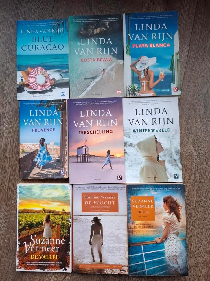 Boeken Linda van Rijn & Suzanne Vermeer (9 stuks), Boeken, Thrillers, Gelezen, Ophalen