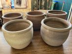 Binnen bloempotten - 5 stuks, Huis en Inrichting, Woonaccessoires | Vazen, Steen, Overige kleuren, Ophalen of Verzenden, Zo goed als nieuw