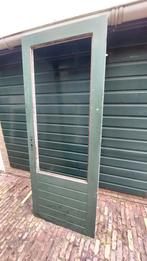 hardhouten buitendeur
zonder glas., Doe-het-zelf en Verbouw, Deuren en Horren, Ophalen, 80 tot 100 cm, 200 tot 215 cm, Glas