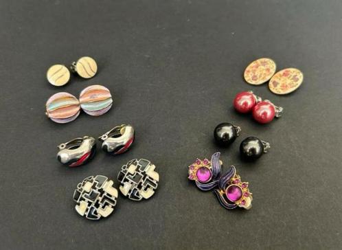 8 Paar Vintage Clip Oorbellen, Sieraden, Tassen en Uiterlijk, Oorbellen, Zo goed als nieuw, Overige materialen, Ophalen of Verzenden