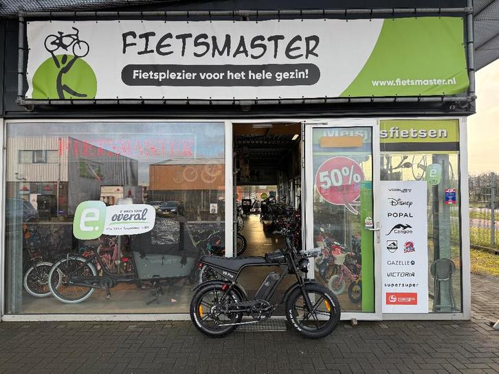 FIETSMASTER FATBIKE V8 PRO PLUS UPGRADE BLACK VERSION, Fietsen en Brommers, Elektrische fietsen, Nieuw, Overige merken, 59 cm of meer