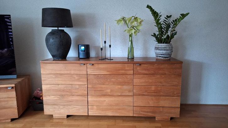 Dressoir TEAK, Huis en Inrichting, Kasten | Dressoirs, Gebruikt, 150 tot 200 cm, 25 tot 50 cm, Met plank(en), Teakhout, Ophalen