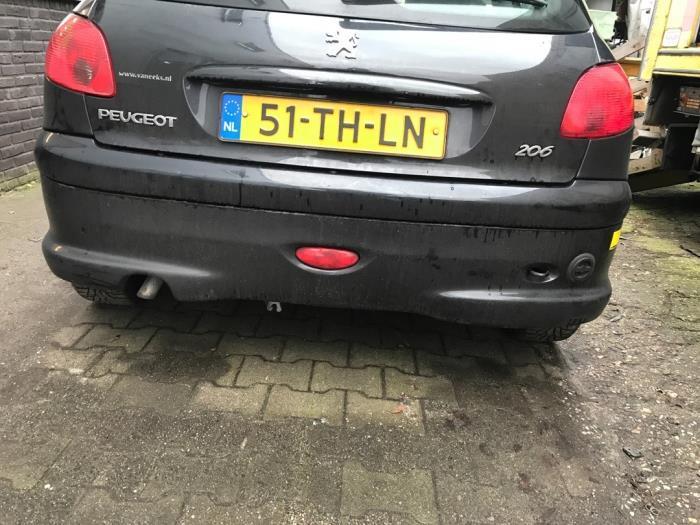 Achterbumper van een Peugeot 206 (EXL), Auto-onderdelen, Carrosserie en Plaatwerk, Bumper, Peugeot, Gebruikt, 3 maanden garantie