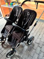 Bugaboo Donkey Duowagen - Zwart - Tweelingwagen, Kinderen en Baby's, Ophalen, Gebruikt, Bugaboo, Duowagen