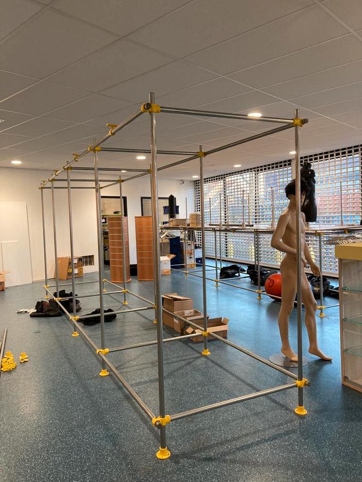 Kee klamp stelling, Doe-het-zelf en Verbouw, Steigers, Zo goed als nieuw, Overige typen, Minder dan 2 meter, Ophalen of Verzenden