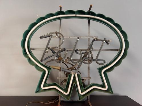 Pabst Blue Ribbon Neon Sign  - Vintage - Mancave  Thuiskroeg, Antiek en Kunst, Curiosa en Brocante, Ophalen