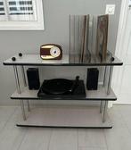 Vintage retro wandmeubel stereomeubel, Huis en Inrichting, Ophalen, Zo goed als nieuw, Minder dan 150 cm, Minder dan 100 cm