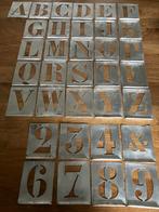 Set aluminium sjabloonletters maat 100 compleet ., Hobby en Vrije tijd, Schilderen, Ophalen of Verzenden