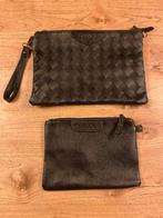 Zwarte leren toilettas 2x van Shifani nieuw!, Ophalen of Verzenden, Nieuw, Zwart, Heer of Dame