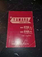 Yamaha DT250 / DT400 Parts List, Ophalen of Verzenden, Zo goed als nieuw