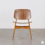 Set van 6 Børge Mogensen stoelen model 155, Ophalen, Gebruikt, Bruin, Scandinavisch
