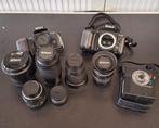 2x Nikon F-601 camera's + 6 lenzen, Audio, Tv en Foto, Fotocamera's Analoog, Ophalen of Verzenden, Gebruikt, Spiegelreflex, Nikon