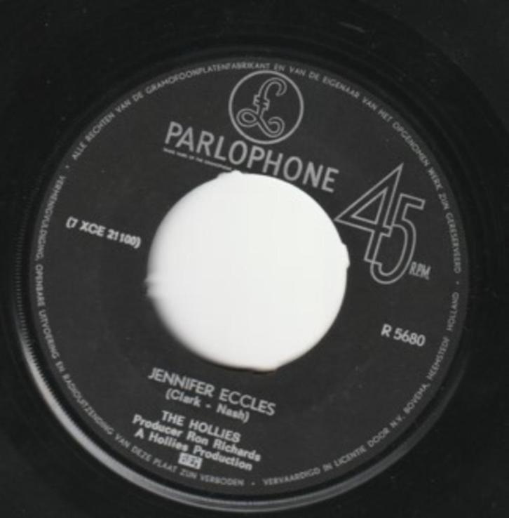 The Hollies- Jennifer Eccles -1968    VERZENDEN/OPHALEN, Cd's en Dvd's, Vinyl Singles, Gebruikt, Pop, Ophalen