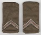 set rangen epauletten Sergeant (B15) - Cavalerie / Mil Admin, Verzamelen, Ophalen of Verzenden, Landmacht, Nederland, Embleem of Badge