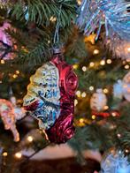 Oude Kerstbal Kerstman in Auto, Diversen, Kerst, Ophalen of Verzenden, Gebruikt