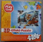 3d effect puzzel tijger 555 stukjes, Ophalen of Verzenden, 500 t/m 1500 stukjes, Zo goed als nieuw, Legpuzzel