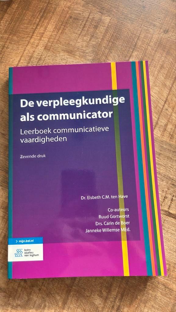 Verpleegkundige als communicator - Leerboek, Boeken, Studieboeken en Cursussen, Zo goed als nieuw, HBO, Ophalen of Verzenden