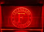 Led Lichtbord FEYENOORD 3d neon look, Ophalen of Verzenden, Nieuw, Lichtbak of (neon) lamp