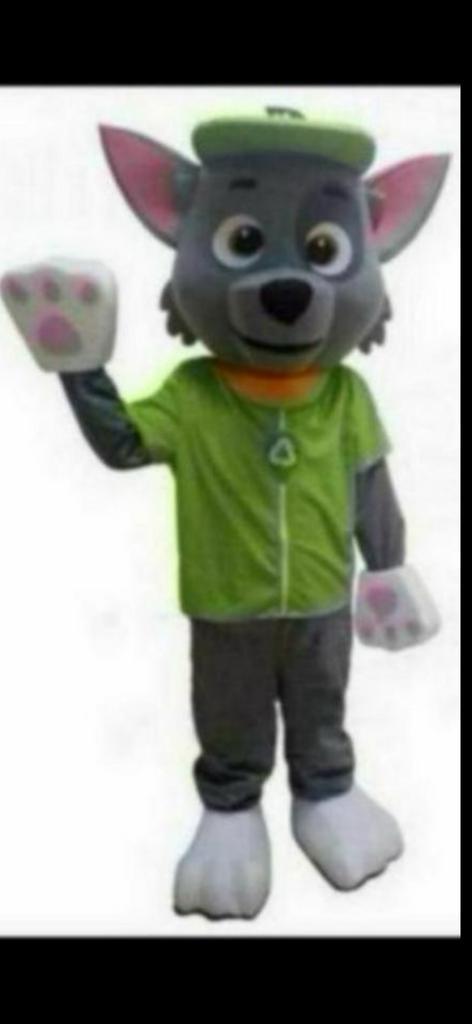 Mascotte Rockey te huur inclusief acteur, Hobby en Vrije tijd, Feestartikelen | Verhuur, Zo goed als nieuw, Overige, Ophalen of Verzenden