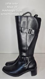 JJFW Lange Laarzen Maat 39 - Verstelbare Schacht, Hoge laarzen, JJFW, Zwart, Ophalen of Verzenden