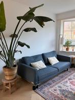 Blauwe bank gratis af te halen., Huis en Inrichting, Ophalen, Gebruikt, Rechte bank, 200 tot 250 cm