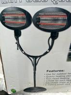 Alpina Twin Patio Quartz Heater - Terrasverwarmer, Elektrisch, Draaibaar, Vloer, Ophalen of Verzenden