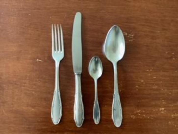Solingen 24-delig verzliverd bestekset diner bestek, Huis en Inrichting, Keuken | Bestek, Zo goed als nieuw, Bestekset, Zilver