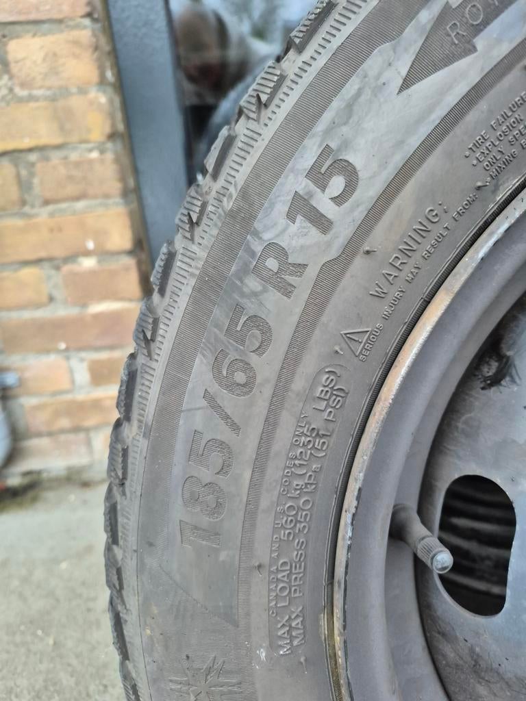 Michelin Winterbanden 185/65 R15, Ophalen of Verzenden, Zo goed als nieuw