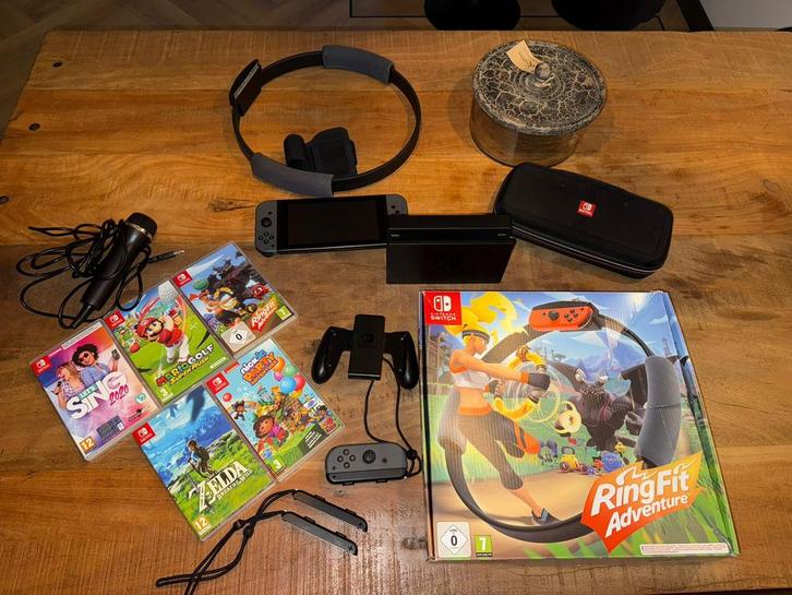 Complete Nintendo Switch Set - Direct klaar om te gamen!, Spelcomputers en Games, Spelcomputers | Nintendo Switch, Zo goed als nieuw