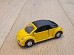 Welly Volkswagen New Beetle diecast miniatuur geel, open dak, Ophalen of Verzenden, Gebruikt, Auto