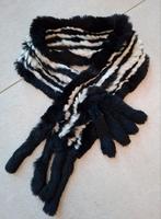 Marc Cain bontkraag zwart/wit - 93cm, Marccain, Ophalen of Verzenden, Zo goed als nieuw, Sjaal