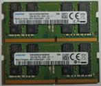 32GB 2x 16GB DDR4 PC4-21300 2666MHz Samsung Sodimm 1834 1935, Computers en Software, RAM geheugen, Gebruikt, 32 GB, Verzenden