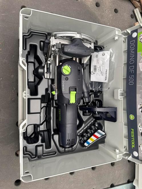Festool Domino DF 500 Freesmachine met garantie tot 11/2027, Doe-het-zelf en Verbouw, Gereedschap | Freesmachines, Gebruikt, Elektrisch