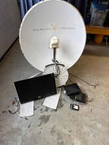 Travel Vision Schotelantenne + TV beschikbaar voor biedingen