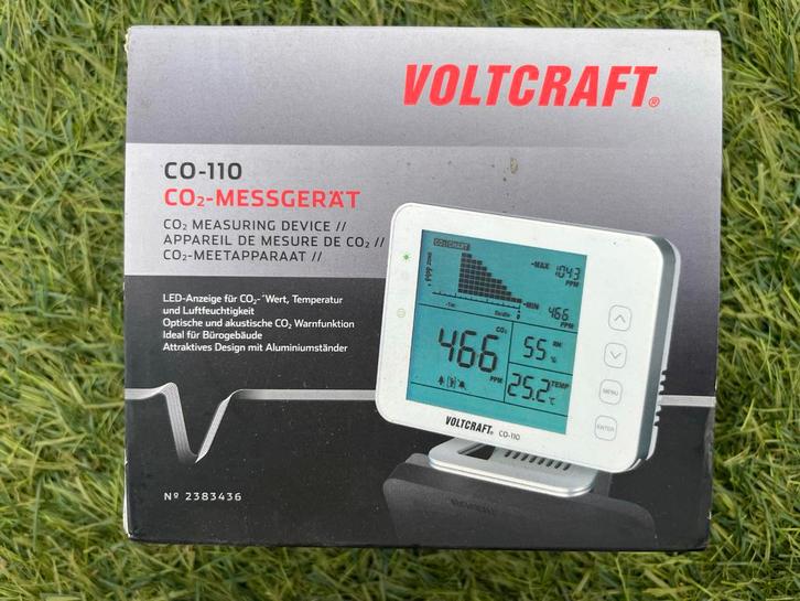 Voltcraft CO-110 CO₂-meter - Nieuw, Doe-het-zelf en Verbouw, Meetapparatuur, Nieuw, Overige meters, Ophalen of Verzenden
