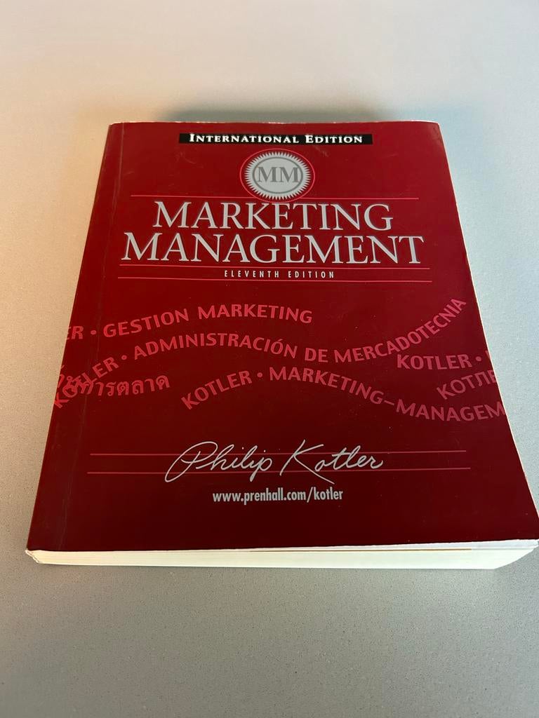 Marketing Management - Philip Kotler, Boeken, Ophalen of Verzenden, Gelezen, Management
