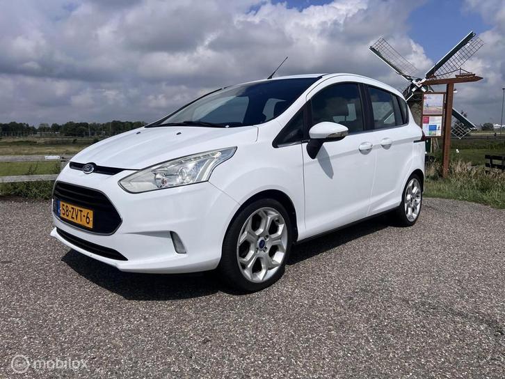 Ford B-Max 1.0 EcoBoost Titanium LEDER nwe Distributie, Auto's, Ford, Bedrijf, Te koop, B-Max, ABS, Airbags, Airconditioning, Alarm
