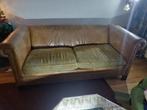 KASTEELBANK Originele lederen Arthur McMillan, Cognac, Huis en Inrichting, Ophalen, Gebruikt, 100 tot 125 cm, Chesterfield