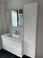 Badkamer meubel hoogglans wit Compleet, Overige typen, 100 tot 150 cm, 150 tot 200 cm, Gebruikt