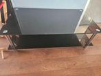 Glazen salontafel, Huis en Inrichting, Tafels | Salontafels, Ophalen, 100 tot 150 cm, 50 tot 100 cm, Minder dan 50 cm