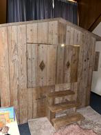 houten bedstee €250,-, Stapelbed, Zo goed als nieuw, Ophalen