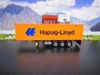 Wsi 04-2134 & 03-1010 Hapag-Lloyd 40FT Container & Chassis, Hobby en Vrije tijd, Modelauto's | 1:50, Ophalen, Nieuw, Bus of Vrachtwagen