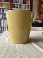 Olijfgroene Bloempot - 20cm diameter, 22cm hoog, Rond, Binnen, Ophalen of Verzenden, Zo goed als nieuw