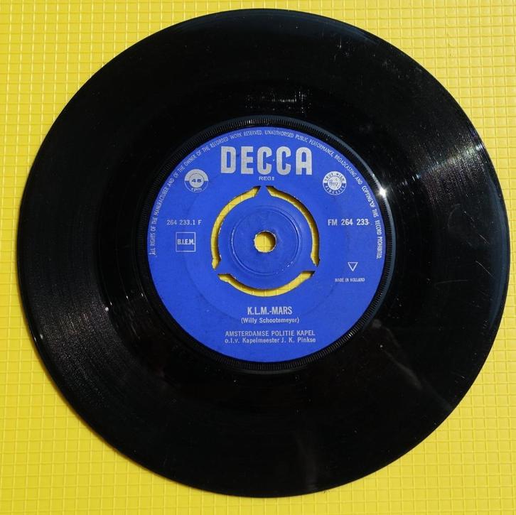 de Amsterdamse politiekapel - Willy Schootemeyer, Cd's en Dvd's, Vinyl Singles, Gebruikt, Single, Nederlandstalig, 7 inch, Ophalen of Verzenden